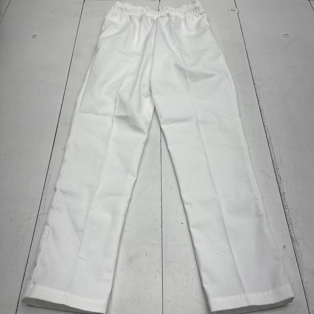 Fame Classic White Chef Pants Unisex Adults Size Small New Defects