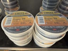 10 Rolls 3M Scotch Vinyl Electrical Tape Super-88, 3/4 in x 66 ft 22 yd