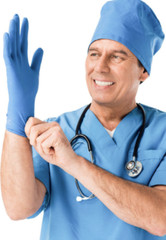 Kingfa Blue Nitrile Medical Gloves FDA Powder & Latex Free Disposable 3 mil