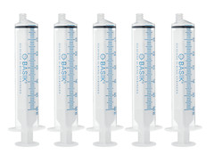 60cc | 60ml BASIK ENFit Feeding Reusable Syringe Silicone O-ring 5/pak Enteral