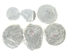 LOT OF 6 TSUBAKI RS35 ROLLER CHAINS, 3/8″ PITCH, #35, ASSORTED LENGTHS