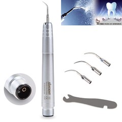 Dental Metal Ultrasonic Air Perio Scaler Handpiece Hygienist 2-Hole W/ 3 Tips st