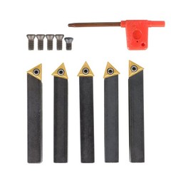 1/2″ Indexable Carbide Insert Turning Tooling Bit 5Pack Holder Set For Lathe New