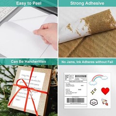 50-2000 Premium 8.5″ X 5.5″ Half Sheet Self Adhesive Shipping Labels 2 Per Sheet