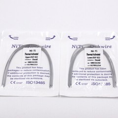 Dental Ortho Thermal Activated Niti Arch Wire Rectangular Ovoid/Square/Natural