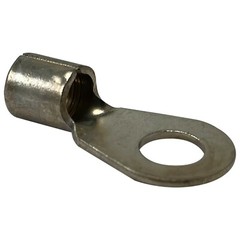 (25) Non-Insulated 6 Gauge 5/16″ Ring Terminal Uninsulated Wire Connector – USA