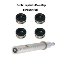 Universal Implant Locator Core Tool Overdenture Metal Housing & Lab Cap Assembly