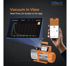 Elitech SVP-7 Vacuum Pump 7 CFM 15 Micron 3/4 HP 110V Touch/App