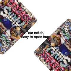 3.5g Mixed Pack Mylar Bags Smell Proof Airtight Food Zip Seal Foil Pouch 100pcs