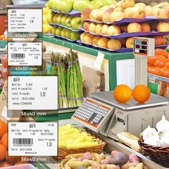 Label Printing Scale 66 Lbs Capacity Price Computing Pole Display