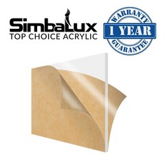 [1-Pack] SimbaLux® Acrylic Sheet Clear 12”x12” 1/2″ Thick (13mm) Plexiglass