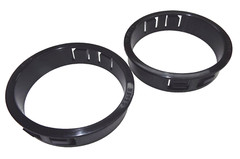 QTY2 HEYCO 2424 SB 3.000-44 SNAP BUSHING 3″ INCH BLK NYLON WIRE CABLE PROTECT