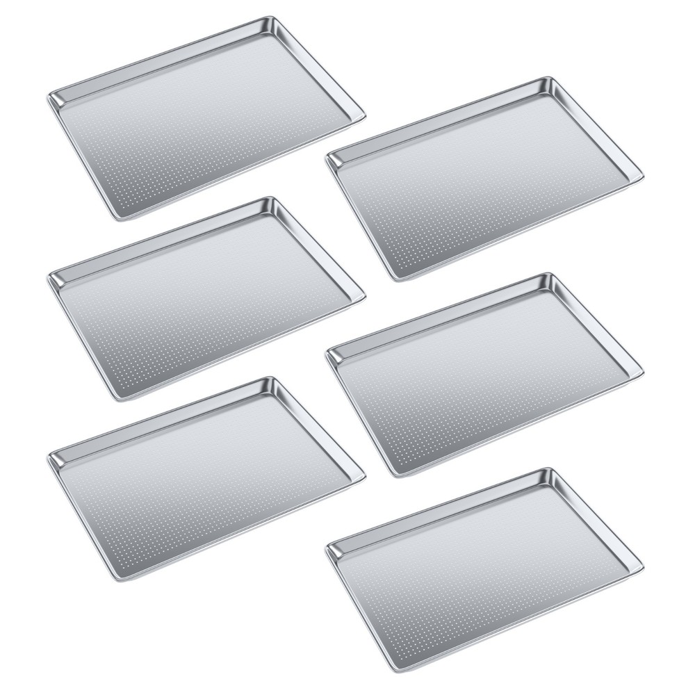 18 in. x 26 in. Full Size Perforated Aluminum Bun / Sheet Pan