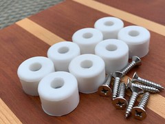 7/8″ DIA Silicone Rubber Bumpers Black White Clear Brown Orange Red Blue Green