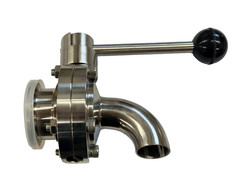 1.5″ inch 38mm (2″OD) Tri Clamp Sanitary Butterfly Valve Stainless Steel 316