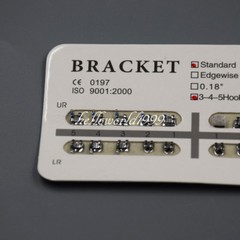 20 Pcs/Set Dental Orthodontic Standard Roth 0.22”Slot 345 Brackets Braces Metal