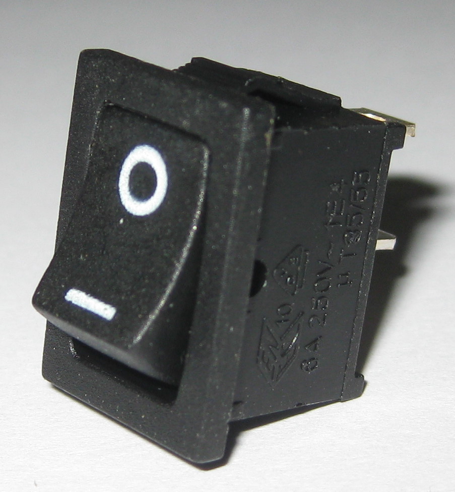 Jackson Electronics JS-606 Miniature Rocker Switch – SPST – 125V 10A – 250V 6A