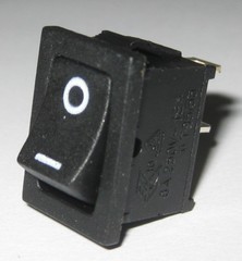 Jackson Electronics JS-606 Miniature Rocker Switch – SPST – 125V 10A – 250V 6A