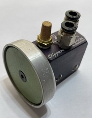 Clippard PB-1-GN 3-Way Palm Button Valve w/ Fittings & Exh Filter