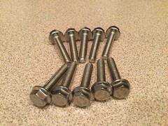 (100) M6 X 1.00 X 30 Stainless Steel DIN 6921 A2 Hex Flange Bolts M6x30mm Flange