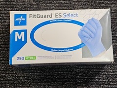 (1500-Pieces)FitGuard Medium Nitrile Gloves Textured Fingertips Powdered-Free