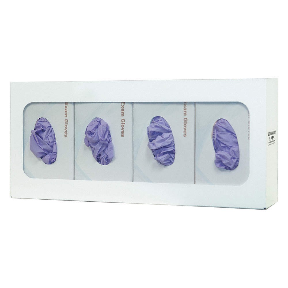 BOWMAN DISPENSERS GB-059 Glove Box Dispenser,4 Boxes 34GE52
