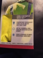 Mission EnduraCool Neck Shade for Hard Hats Hi Visibility Safety Yellow