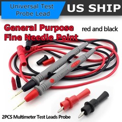 2pcs/set 1000V Digital Multimeter Test Leads Probe Kit 20A Wire Cable Set