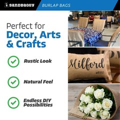 10 14×26 Burlap Bags, Burlap Sacks, Sandbags, Gunny Sack, Potato Sacks, Sack