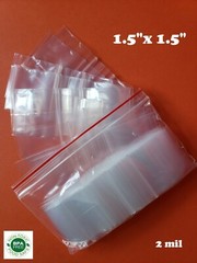 Clear 1 1/2″ Mini Reclosable Seal Lock Top Plastic Zip Bag 2Mil Jewelry 1.5″