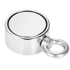 Round Double Sided Super Strong Neodymium Fishing Magnet 500LBS Pulling Force US