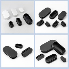 Oval Plastic End Caps For Tubing Bungs Inserts Blanking Plugs Furn. Feet Covers