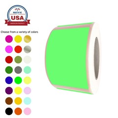 Royal Green Rectangular Color-Coding Labels Roll 50x31MM (2 Inch x 1.2 Inch)