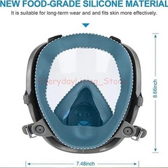 US Full Face Gas Mask Painting Spraying Respirator w/Filters for 6800 Facepiece