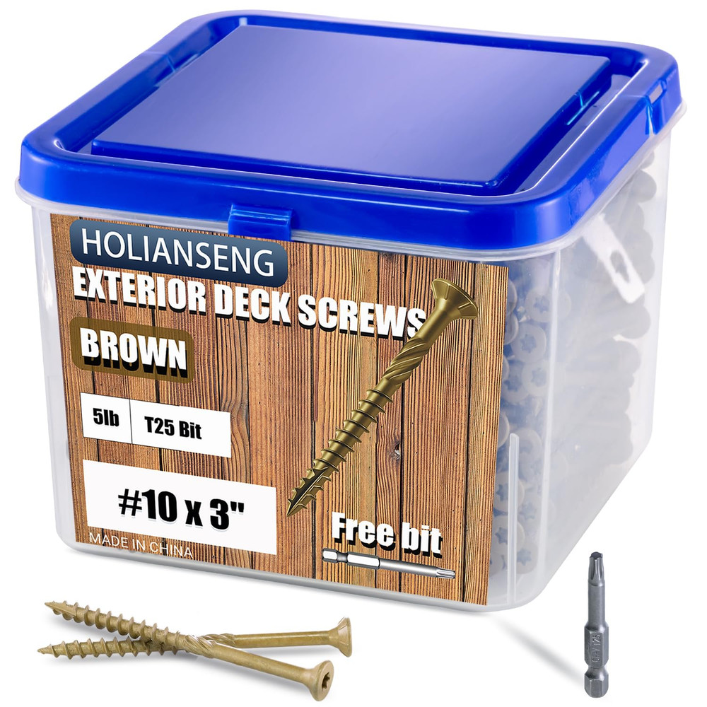Deck Screws 3 Inch 10 x 3” Rust Resistant T25 Bit 5lb