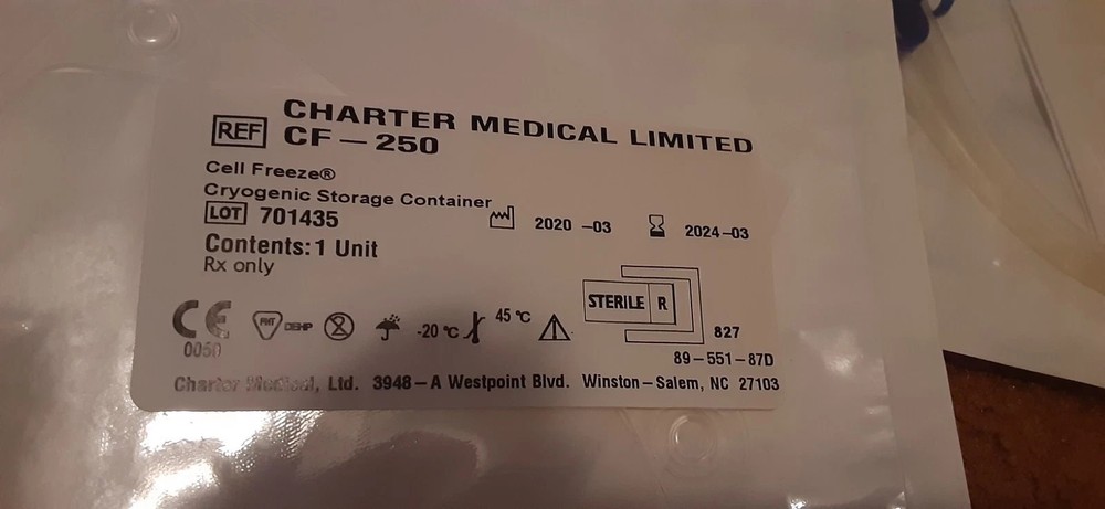 NEW 30-70ml Cryogenic Storage Container/ 2 female leads/ CF-250 (lot of 10)