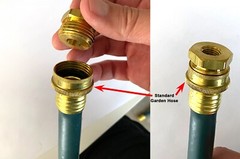 3/4″ Male Garden Hose GHT to 1/4″ Female NPT Adapter Brass Winterize Power Wash