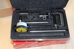 Starrett Back Plunger Metric Dial Indicator Set 0-5mm / 0.01mm 0-100 Dial