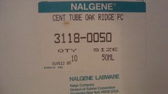OAK RIDGE CENTRIFUGE TUBES 50 ml Clear PC NALGENE 3118-0050 10/bx NIB NOS