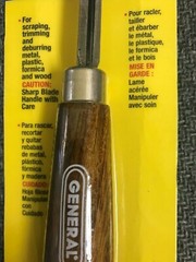 TRIANGULAR SCRAPER 6″ – GENERAL TOOLS #478 – NEW IN BLISTER PACK