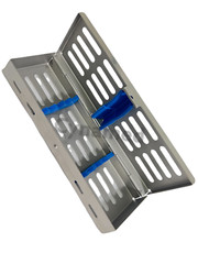 DENTAL SURGICAL AUTOCLAVE STERILIZATION CASSETTE RACK BOX TRAY FOR 5 INSTRUMENTS
