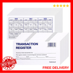 24 PCS Check Registers for Personal Checkbook, Easy to Read Checkbook Register