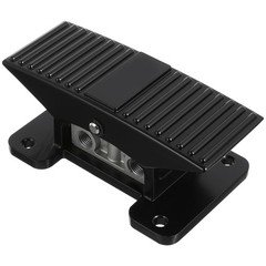 ULTECHNOVO Foot Pedal Valve 3 Way 2 Position Threaded Rubber Nonslip Black
