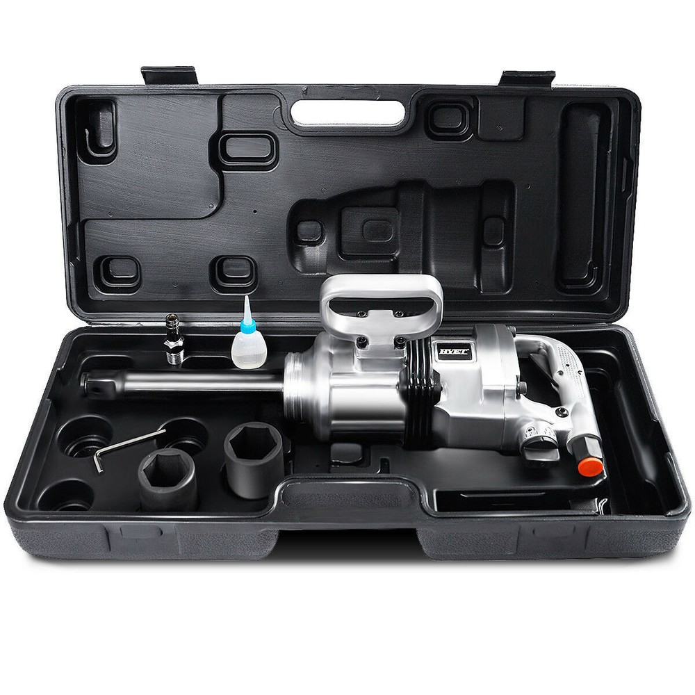 1″ Air Impact Wrench Gun Heavy Duty Commercial Truck Mechanics with Storage Case