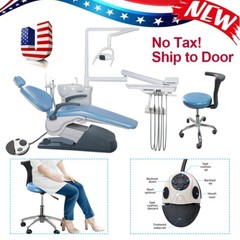 Dental Unit Chair Hard Leather Computer Controlled DC Motor +Stool Kit TJ2688-A1