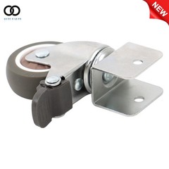4PCS 2″ Swivel Caster Wheels with U Bracket (2 with brake&2 without) 360-Degree