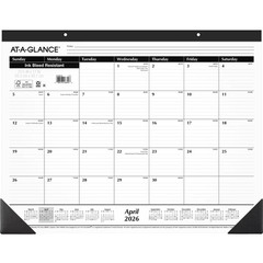 2026-2027 Large Size Academic Monthly Desk Pad Calendar 21.75″ x 17″ Paper