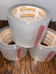 Tape King Clear Packing Tape 3 Inch Wide (2.7mil Thick) – 60 Yards Per Roll