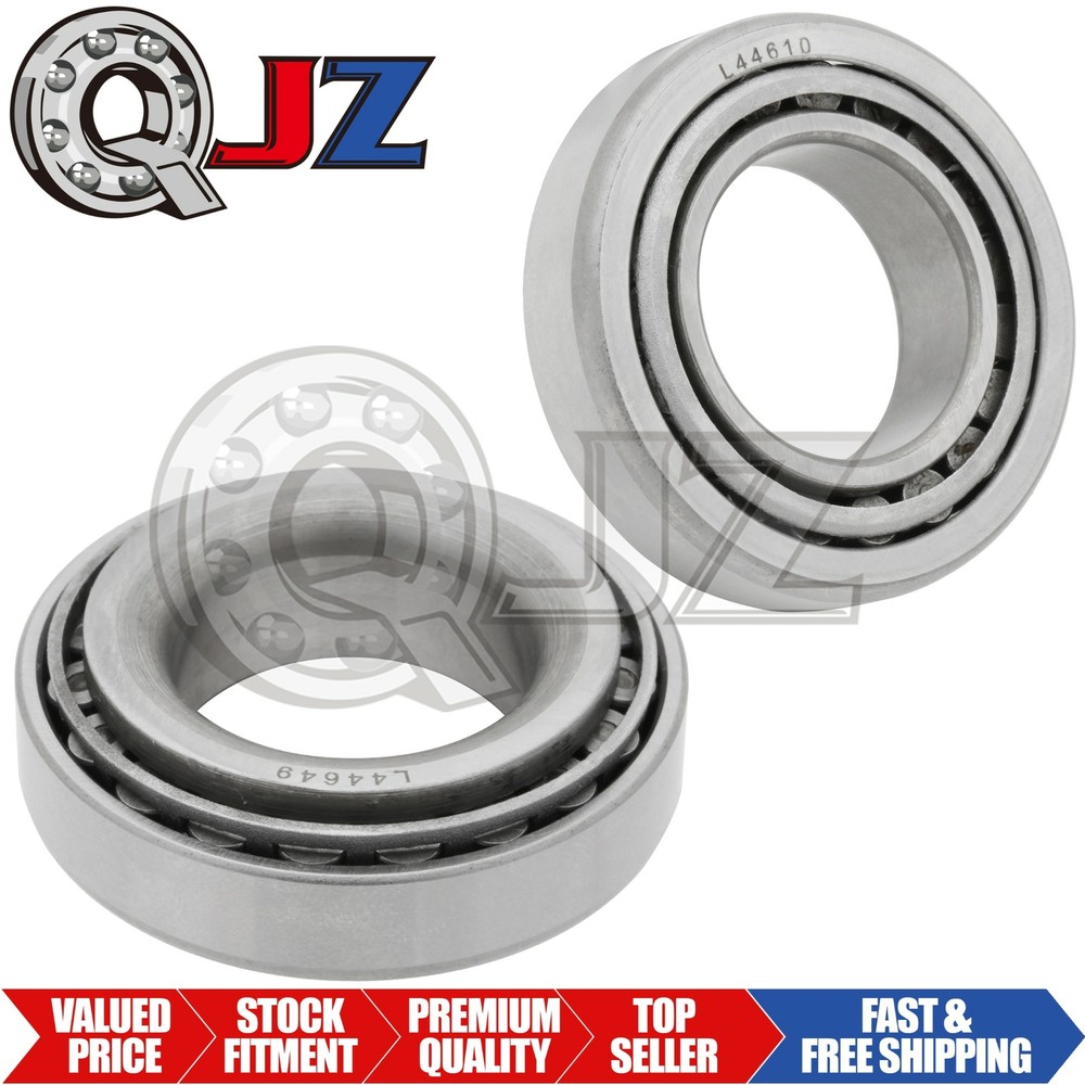 [2 Sets] Cone: L44649 Cup: L44610 Tapered Roller Bearing 1.0625″ x 1.98″ x 0.58″