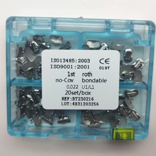 40Sets Dental Orthodontic Buccal Tube 1st Roth 022 U1/L1 Molar Bondable No-con